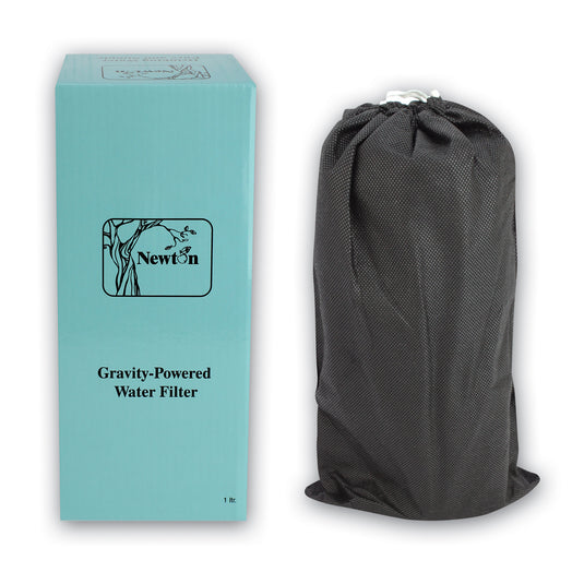 Newton Gravity-Powered 1L Water Filter System with Fluoride Removal and Limescale Reduction