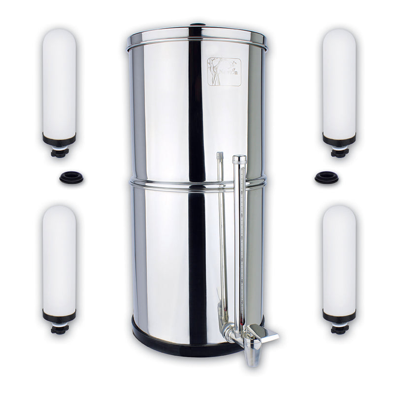Load image into Gallery viewer, 8,5 Liter Newton Zwaartekrachtaangedreven Waterfiltersysteem