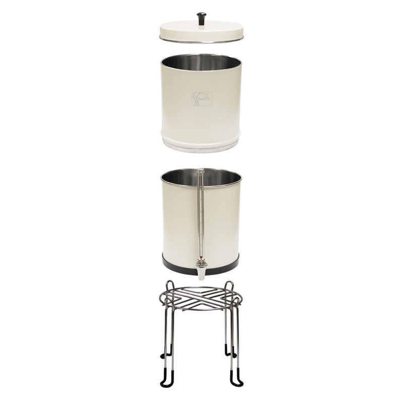 Load image into Gallery viewer, Newton 8.5 Litre Gravity-Powered Water Filter System Black and White
